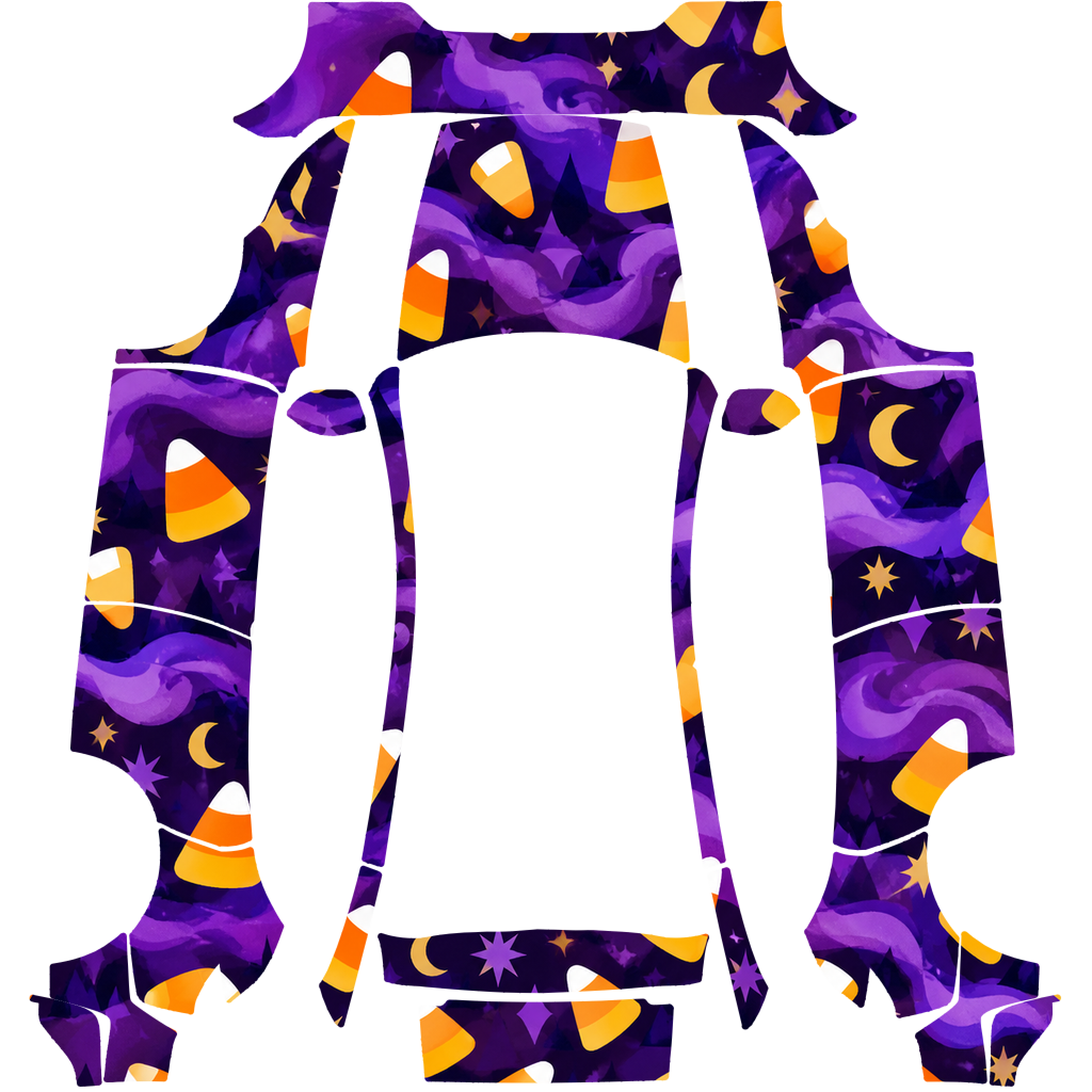 Halloween Candy Corn Purple Mist