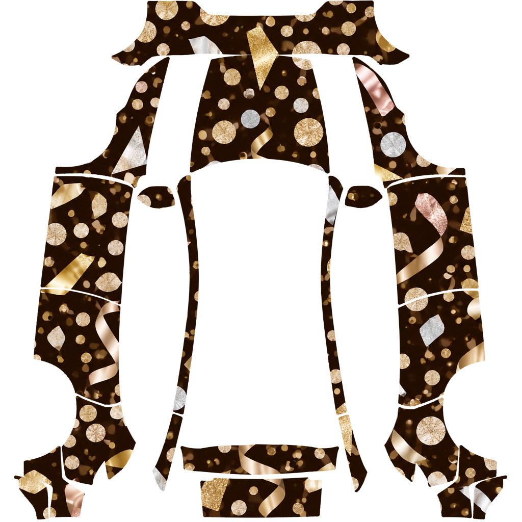 New Year Champagne Gold Confetti