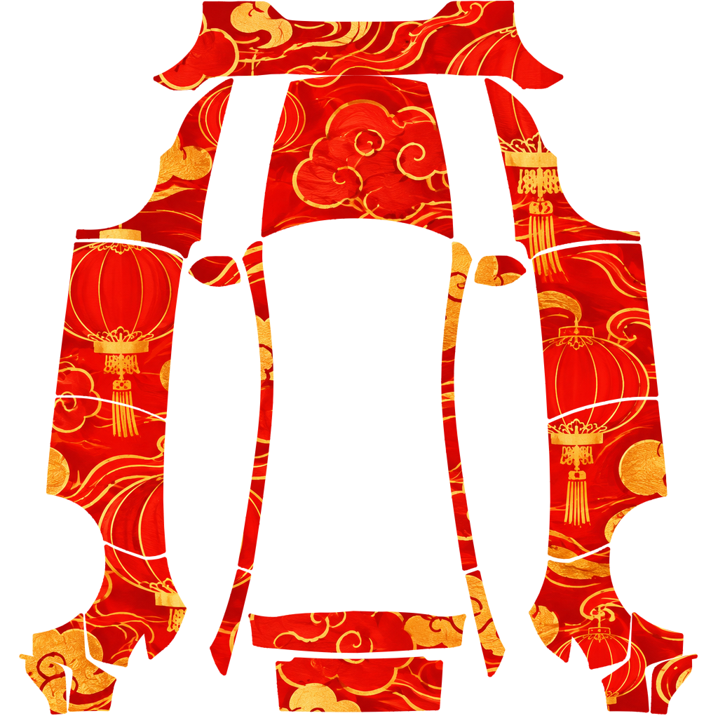 Spring Festival Red Gold Cloud Lantern