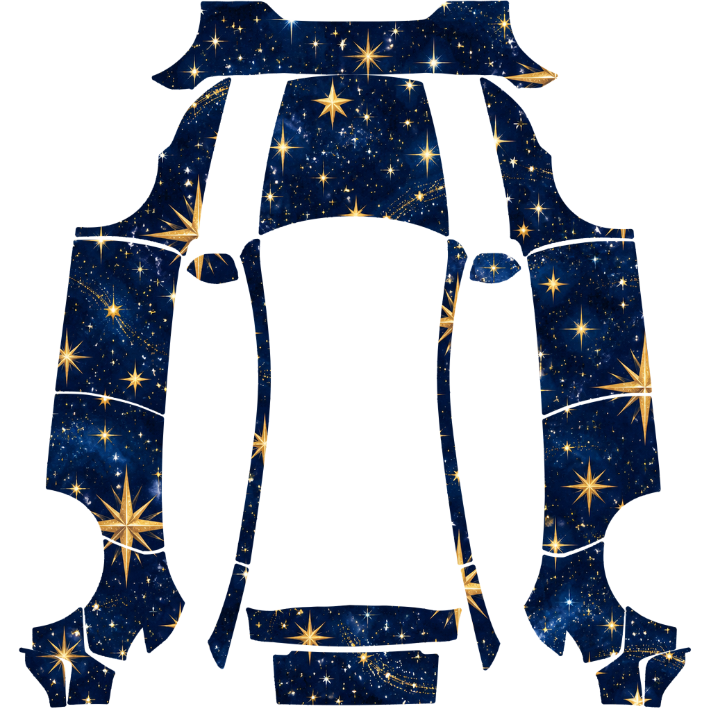Christmas Navy Winter Stars